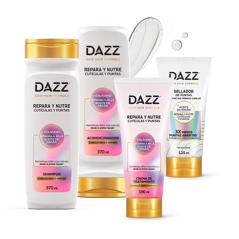 Pack rosado de tratamiento capilar Dazz